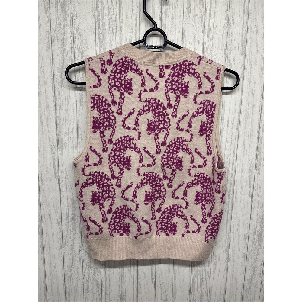 Womens Size S Maeve Anthropologie Cheers Sweater Vest EUC - Picture 4 of 4